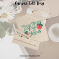 Canvas Tote Bag | Tis So Sweet to Trust in Jesus